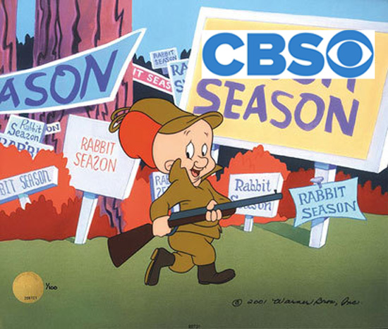 It’s Rabbit Season, It’s Duck Season, It’s Upfront Season!  The CBS 2013-2014 Schedule.  They Moved Person of Interest to What???